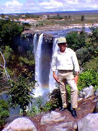 Bienvenido, a friendly Inparques warden at Kama Meru 1997